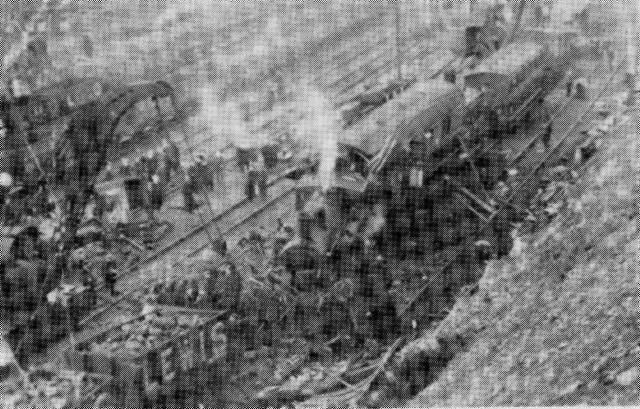 After the collision at Pontypridd (Coke Ovens), 23 January 1911 (R.C.Riley Collection)