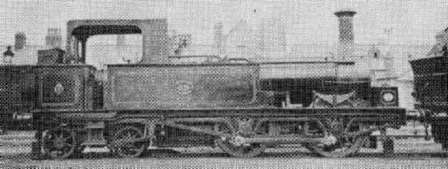 Double framed 0-4-4T No.59, rebuilt from 0-6-6 tender engine at Cardiff in 1881 (Loco. Pub. Co.)